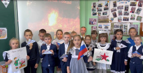 ✅Учащиеся 1 класса принимают активное участие в мероприятиях, посвященных Великой Победы..