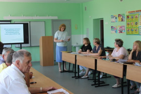 На базе школы прошло муниципальное методическое объединение  руководителей образовательных учреждений Чернянского района.
